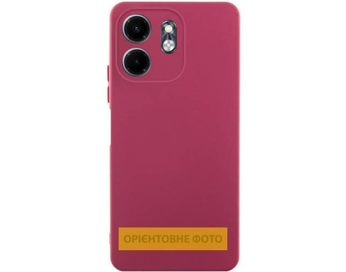 Чохол-силікон Lakshmi Full Camera with Logo Xiaomi Redmi A5 /Poco C71, Бордовий