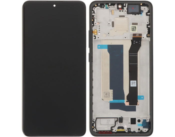 Дисплей з сенсорним екраном (модуль) Xiaomi Poco X7 Pro, чорний з рамкою, переклеювання