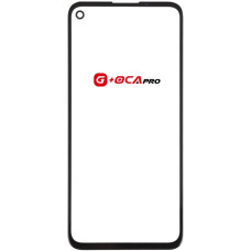 Скло фронтальне з OCA плівкою Google Pixel 4a 4G, чорне, оригінал G+OCA PRo