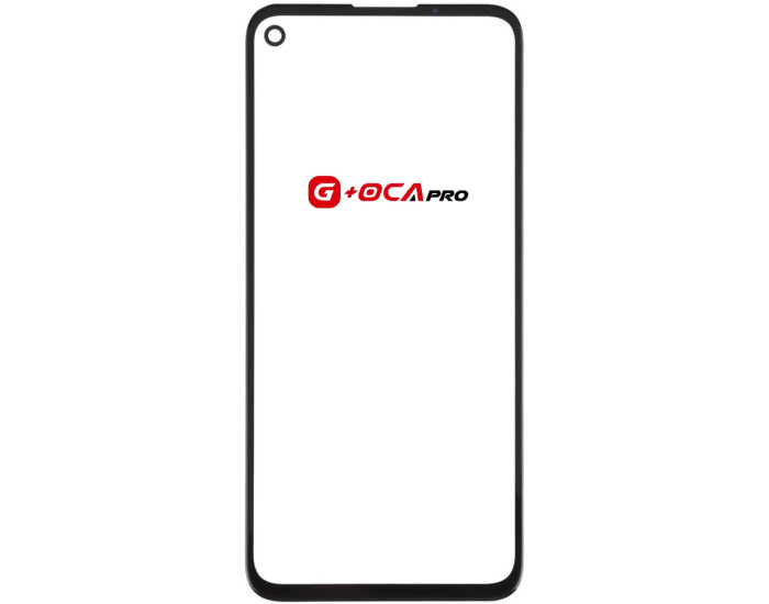 Скло фронтальне з OCA плівкою Google Pixel 4a 4G, чорне, оригінал G+OCA PRo