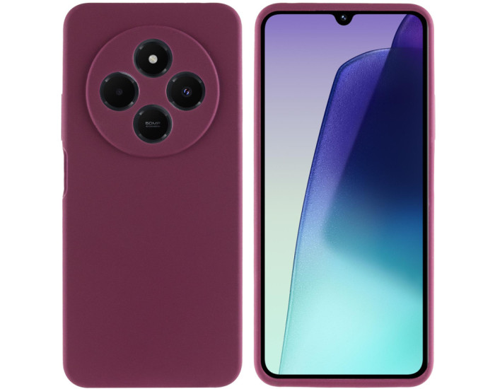 Чохол-силікон Lakshmi Full Camera Xiaomi Redmi 14C /Poco C75 (Бордовый/Plum)