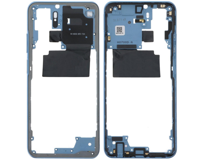 Рамка кріплення корпуси Xiaomi Poco M5s, блакитна