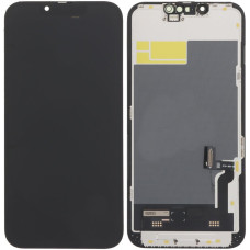 Дисплей з сенсорним екраном (модуль) iPhone 13, чорний, Soft DD (без мікросхеми)