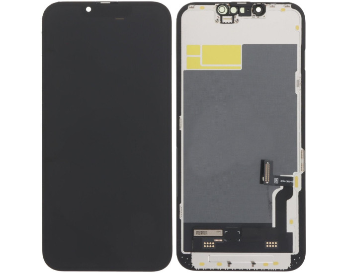 Дисплей з сенсорним екраном (модуль) iPhone 13, чорний, Soft DD (без мікросхеми)