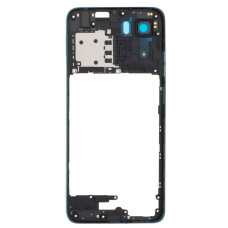 Рамка крепления корпуса Motorola XT2523-3 Moto G05, синяя со стеклом камеры