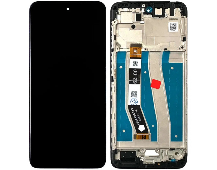 Дисплей з сенсорним екраном (модуль) Motorola XT2341 Moto G14, чорний з рамкою