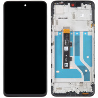 Дисплей з сенсорним екраном (модуль) Motorola XT2139-1 Edge 20 Lite, OLED, з рамкою Electric Graphite