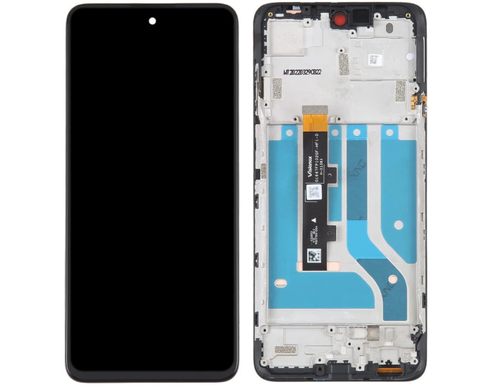 Дисплей з сенсорним екраном (модуль) Motorola XT2139-1 Edge 20 Lite, OLED, з рамкою Electric Graphite