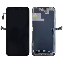 Дисплей с сенсорным экраном (модуль) iPhone 14 Pro, черный, Soft DD (можно паять микросхему)