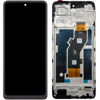 Дисплей с сенсорным экраном (модуль) Infinix Hot 50 4G, черный с рамкой, оригинал