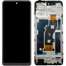 Дисплей с сенсорным экраном (модуль) Infinix Hot 50 4G, черный с рамкой, оригинал
