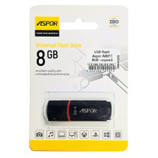 Флешка USB 3.0 Aspor 8GB AR011, черная