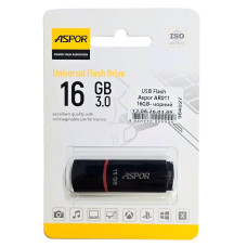 Флешка USB 3.0 Aspor 16GB AR011, черная