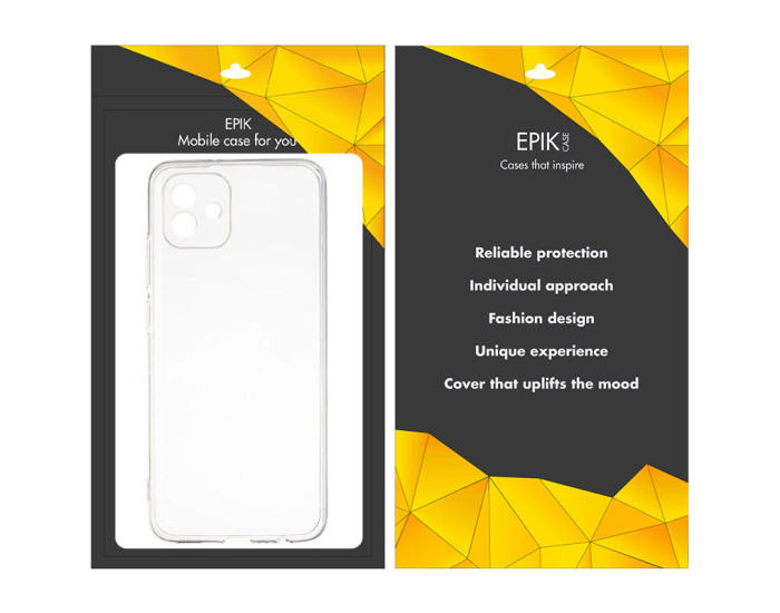 Чохол-силікон Epic Transparent 1,5mm Full Camera Samsung A04, Прозорий