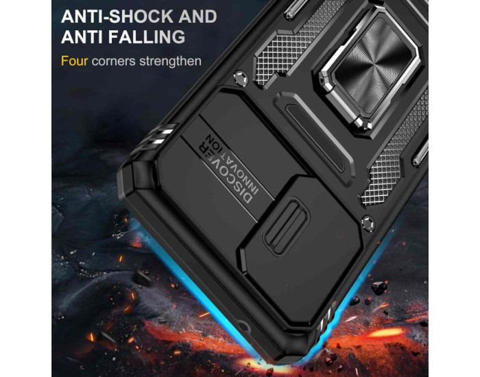 Чохол-Ударостійкий Camshield Army Ring Samsung A53 5G, чорний