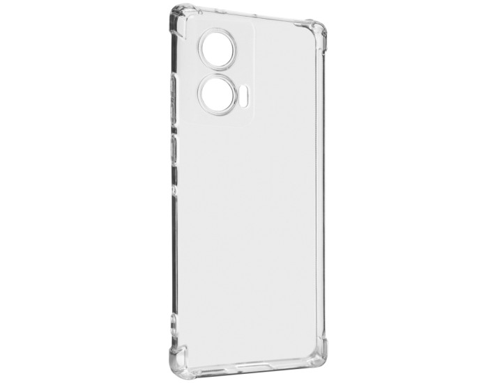 Чехол-силикон Getman Ease logo усиленные углы Motorola Edge 50 Fusion, прозрачный