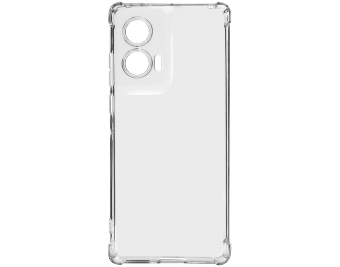 Чехол-силикон Getman Ease logo усиленные углы Motorola Edge 50 Fusion, прозрачный