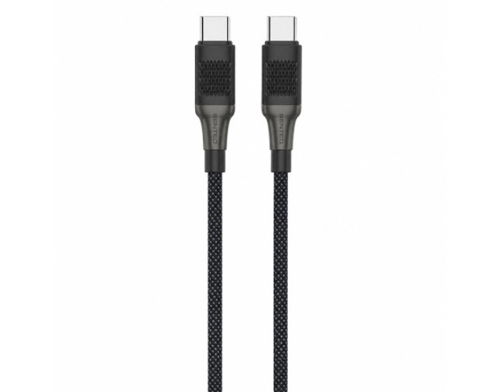 Кабель USB-C SENTEO SM-04 Eplosid series 60W Type-C to Type-C 1m, (black)