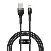 Кабель USB SENTEO ST-01 Montes series 2.4A USB to Lightning 1.2m, черный