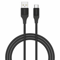Кабель USB SENTEO SL-07 Skin Silicone 3A USB to Type-C 1.2m, черный