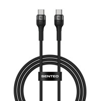 Кабель USB-C SENTEO ST-01 Montes series 60W Type-C to Type-C 1.2m, черный