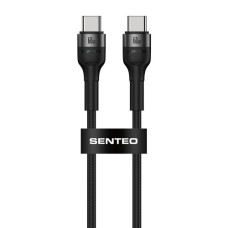 Кабель USB-C SENTEO ST-01 Montes series 60W Type-C to Type-C 1.2m, черный