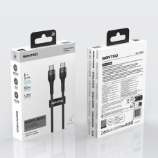 Кабель USB-C SENTEO ST-01 Montes series 60W Type-C to Type-C 1.2m, черный