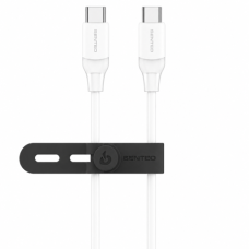 Кабель USB-C SENTEO SL-07 60W Type-C to Type-C 1.2m, белый