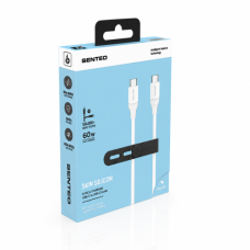 Кабель USB-C SENTEO SL-07 60W Type-C to Type-C 1.2m, белый