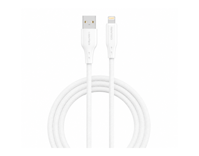 Кабель USB SENTEO SL-05 Foamed Silicone 2.4A USB to Lightning 1m, (black)