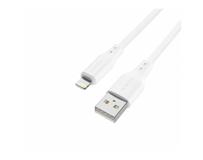 Кабель USB SENTEO SL-05 Foamed Silicone 2.4A USB to Lightning 1m, (black)