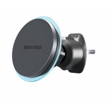 Автодержатель с безпроводной зарядкой SENTEO RS1 Magnetic 15W, серый (в дефлектор)