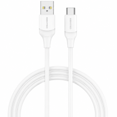 Кабель USB SENTEO SL-07 Skin Silicone 3A USB to Type-C 1.2m, Білий