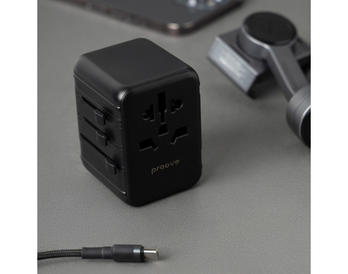 Сетевой переходник Proove Trip 20W, черный