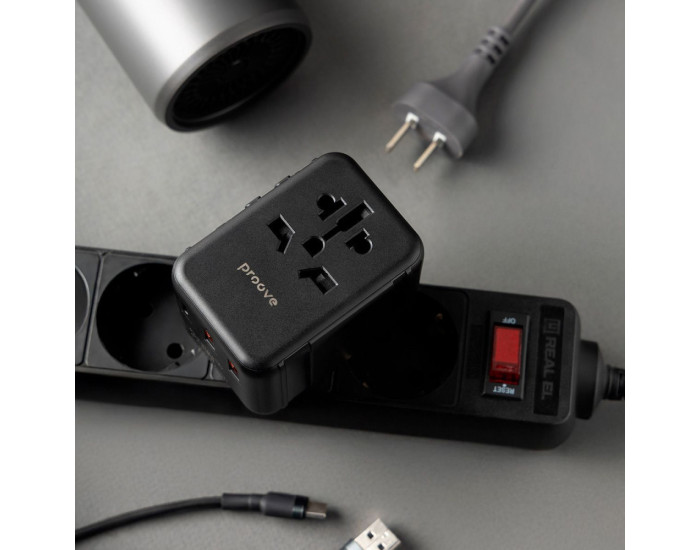 Сетевой переходник Proove Trip 20W, черный