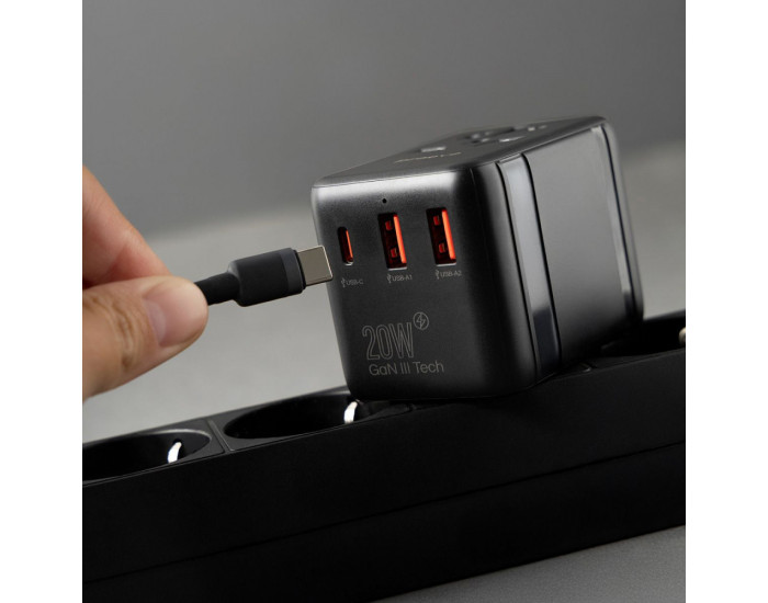 Сетевой переходник Proove Trip 20W, черный