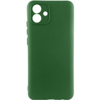 Чохол-силікон Getman Liquid Silk Full Camera Samsung A04, Темно-Зелений