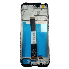 Дисплей з сенсорним екраном (модуль) Xiaomi Redmi 10A /9A /9C /9AT, чорний з рамкою, оригінал