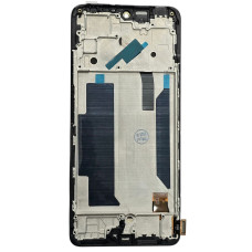 Дисплей с сенсорным экраном (модуль) Xiaomi Redmi Note 11 Pro 4G/5G /Note 11 Pro Plus 5G /Poco X4 Pro 5G /Redmi Note 11E Pro /Note 12 Pro 4G, черный с рамкой, с широким ободком, OLED