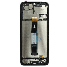 Дисплей з сенсорним екраном (модуль) Xiaomi Redmi 12C, чорний з рамкою, оригінал