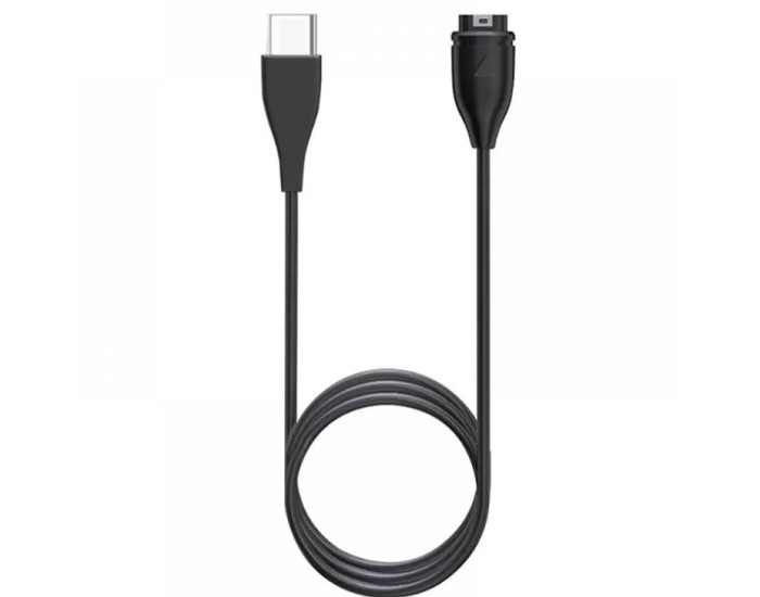 Кабель USB magnetic для зарядки Garmin Forerunner, Fenix (series 5/6/7/8), Venu, Instinc, Vivoactive, Enduro 1m, черный