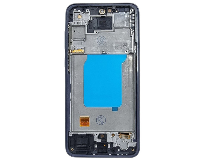 Дисплей с сенсорным экраном (модуль) Samsung A356 Galaxy A35, черный с рамкой, с узким ободком, OLED