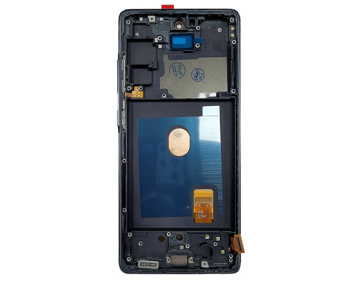 Дисплей с сенсорным экраном (модуль) Samsung G780/G781 Galaxy S20 FE с рамкой, черный, оригинал