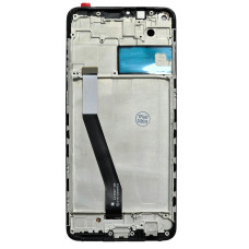 Дисплей з сенсорним екраном (модуль) Xiaomi Redmi Note 9 /Redmi 10X 4G, чорний з рамкою, оригінал