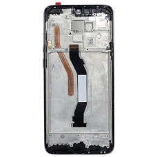 Дисплей з сенсорним екраном (модуль) Xiaomi Redmi Note 8 Pro, з рамкою, чорний, оригінал