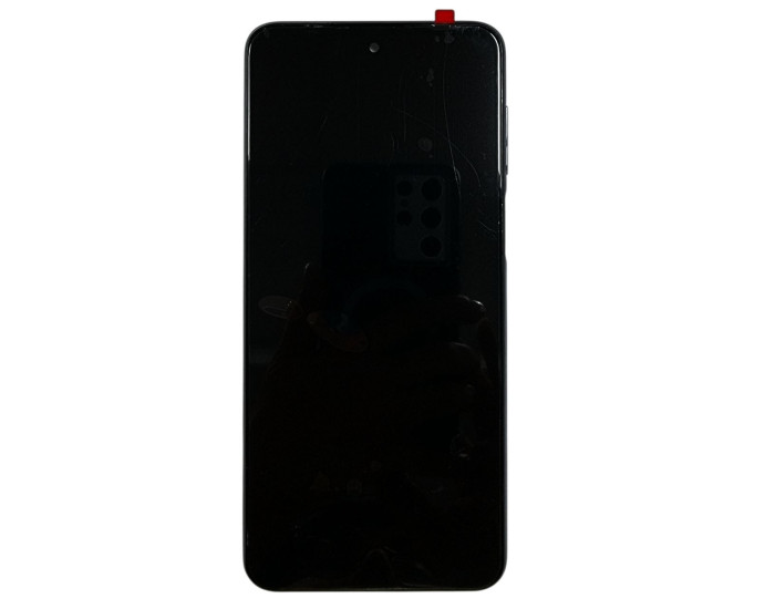 Дисплей с сенсорным экраном (модуль) Xiaomi Redmi Note 9 Pro /Note 9S, серый с рамкой, оригинал