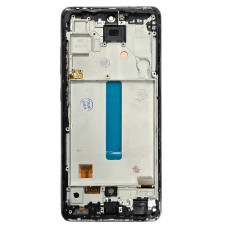 Дисплей с сенсорным экраном (модуль) Samsung A526 Galaxy A52 5G /A525, черный с рамкой, с широким ободком, OLED