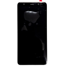 Дисплей с сенсорным экраном (модуль) Samsung A750 Galaxy A7 (2018) черный с рамкой, OLED