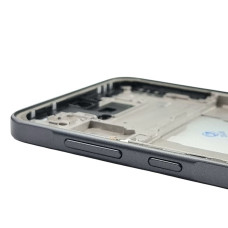 Дисплей с сенсорным экраном (модуль) Samsung A366 Galaxy A36, черный с рамкой, с узким ободком, OLED