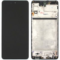 Дисплей с сенсорным экраном (модуль) Samsung M515 Galaxy M51 (2019) черный с рамкой, переклейка